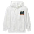 pannacotta1110の左手はそえるだけ Heavyweight Zip Hoodie