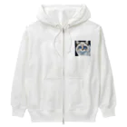 kindonesiaのドット絵のラグドール Heavyweight Zip Hoodie