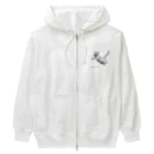 Shop Quonの跳ね猫 Heavyweight Zip Hoodie