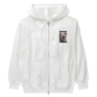 Makoto_Kawano Designの悪そうなのにカワイイ猫ちゃん Heavyweight Zip Hoodie