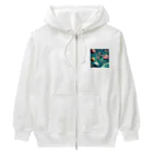 seiya_CosmicPioneerの惑星間の航路：宇宙の冒険 Heavyweight Zip Hoodie