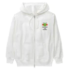 🐸かえるさんと仲間たち🐸のかえるさんの家族ロゴ Heavyweight Zip Hoodie