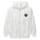 Love and peace to allの鉄の心臓が欲しい Heavyweight Zip Hoodie