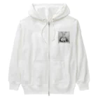 rererenoojisamaの休んでいるウサギ Heavyweight Zip Hoodie