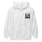 TADの部屋のフニャフニャカワウソくん Heavyweight Zip Hoodie