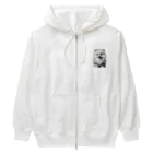 chikyunoutageのポメラニアンlove Heavyweight Zip Hoodie