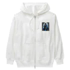 ZZRR12の「狐魔女の蒼き炎」 ： "The Azure Flames of the Fox Witch" Heavyweight Zip Hoodie