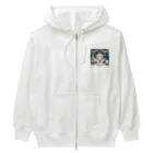 たまき工房の呑(どん)天使のクリスマスデフォルメ Heavyweight Zip Hoodie