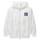 629_CAT_ARTのカラフルサイバーキャット vol3 Heavyweight Zip Hoodie