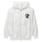 umebosi358のイリュージョンブックエンド - 本のバランスアート Heavyweight Zip Hoodie