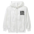 raio-nのモダン和風シマウマ Heavyweight Zip Hoodie