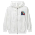 PaletteProdigyの猫のシティライフ Heavyweight Zip Hoodie