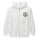 はらの健康第一の犬 Heavyweight Zip Hoodie