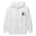 Kujakuの朗読猫 Heavyweight Zip Hoodie