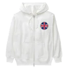 おもしろいTシャツ屋さんのイギリス England United Kingdom Great Britain Heavyweight Zip Hoodie