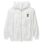 maru153921のろんぐこーとちわわ Heavyweight Zip Hoodie