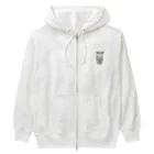 シュールのフクロウ Heavyweight Zip Hoodie