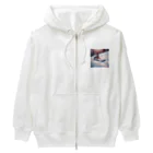 peinto888のスキーうさちゃん Heavyweight Zip Hoodie