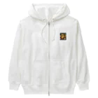 SUZURIの神々しいドラゴン Heavyweight Zip Hoodie