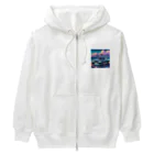 nuuartの湾岸線を走るスポーツカー Heavyweight Zip Hoodie