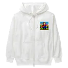 ローグダヨの家のドット君冒険の始まり Heavyweight Zip Hoodie