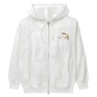 すーずクリエイティブの寝転がるねこモチーフグッズ Heavyweight Zip Hoodie