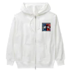 はまみるのライバル同士の猫 Heavyweight Zip Hoodie