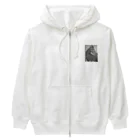 ZZRR12の共鳴の瞬間、愛あるキリンの微笑み Heavyweight Zip Hoodie