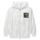 emi0215の可愛いリスのイラストグッズ Heavyweight Zip Hoodie