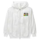 BWfamilyのクマさん、おきて！はるですよ！ Heavyweight Zip Hoodie