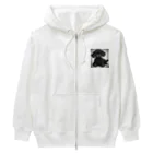 kuuchan0613の可愛い黒色トイプードルグッズ Heavyweight Zip Hoodie