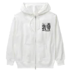 マイティのninja & samurai Heavyweight Zip Hoodie