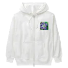 noaru633のドット絵のヒルガオ Heavyweight Zip Hoodie