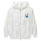 waterpandaの水に落ちるパンダ Heavyweight Zip Hoodie