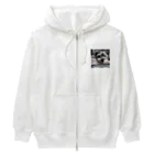 kkb81の眠そうなミニチュア・シュナウザー Heavyweight Zip Hoodie