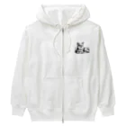 サボのドッグショップのチワポメ Heavyweight Zip Hoodie