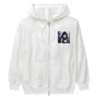 astatosのクリスタルと女性 Heavyweight Zip Hoodie