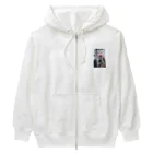 KAMIBUKROのチョコを咥える悪魔美女 Heavyweight Zip Hoodie