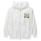 bigbamboofamilyの鹿と蝶の融合　その三 Heavyweight Zip Hoodie