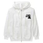 ありSHOPのビジネスキャットのランチタイム Heavyweight Zip Hoodie