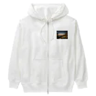 ウエディング♡カップルグッズの南国のサンセットビュー Heavyweight Zip Hoodie