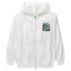 AKECの締め切り直前: 時計を見て焦る表情のプログラマー　#2 Heavyweight Zip Hoodie