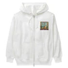 にゃんにゃんの外を眺める猫 Heavyweight Zip Hoodie