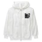 pimo244の躍動感ある、、ネコ Heavyweight Zip Hoodie