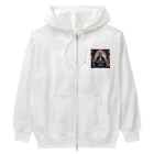 かるるんショップのスケルトン　見えた未来の保証は致し兼ねる Heavyweight Zip Hoodie