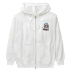 IloveCatのサメのフードを被った愛くるしい子猫 Heavyweight Zip Hoodie