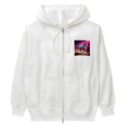 ★動物ショップ・kou2020★の馬4 Heavyweight Zip Hoodie