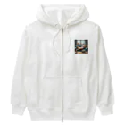 能天気ライフの能天気ライフにゃんこ Heavyweight Zip Hoodie