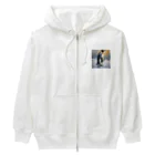 akipen76の困難に立ち向かう勇敢なペンギン Heavyweight Zip Hoodie