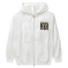 akipen76の仲間のために自分を奮起するペンギン Heavyweight Zip Hoodie